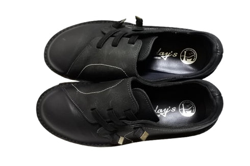 【TODAY'S 0118 ブラック】国産本革軽量4Eゴムベルトスリッポン