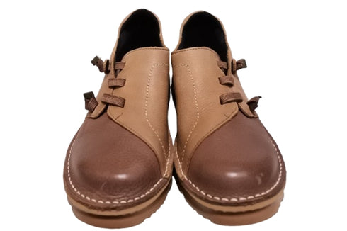 【TODAY'S 0118 ダークブラウンライトブラウン】国産本革軽量4Eゴムベルトスリッポン