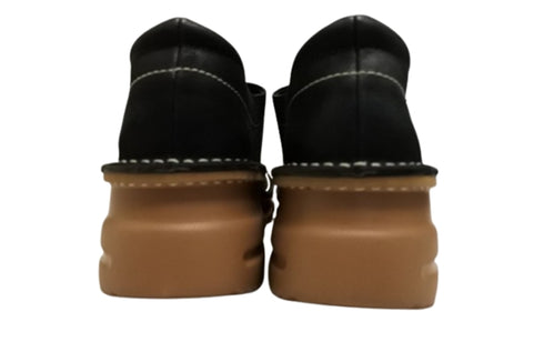 【TODAY'S 0118 フォレストブラック】国産本革軽量4Eゴムベルトスリッポン