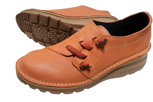 【TODAY'S 0118 トマト】国産本革軽量4Eゴムベルトスリッポン