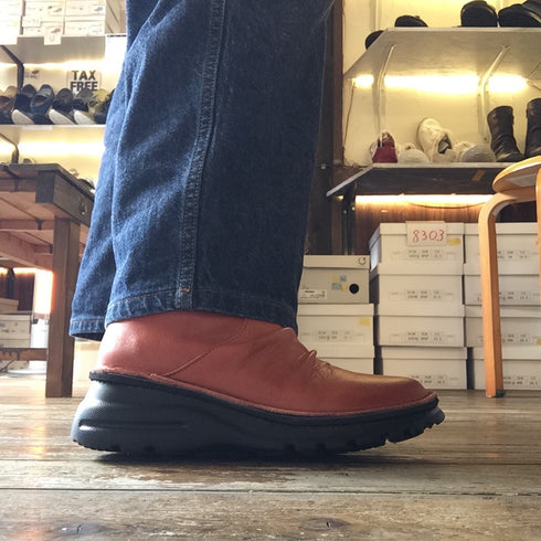 【TODAY's 0206 グレー】幅広4E サイドジップミドルブーツ