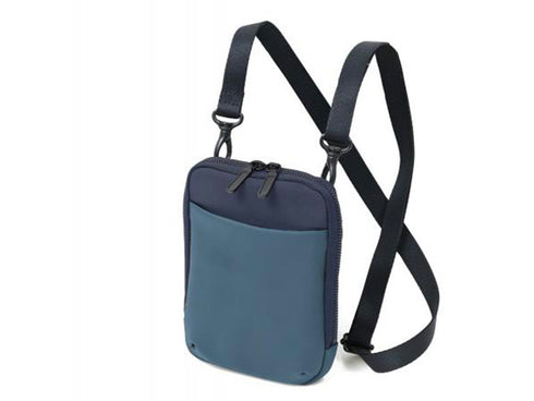 【豊岡鞄 129 corp.UNOFUKU 131126 ネイビー】virka スマホショルダーバッグ
