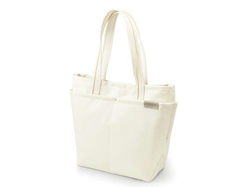 【豊岡鞄 LUGGEX 131148 アイボリー】トートバッグ Canvas+ S