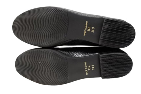 【arui_toe 1702 ブラック】イタリアンレザー本革軽量ローファー