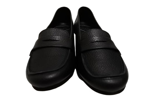 【arui_toe 1702 ブラック】イタリアンレザー本革軽量ローファー