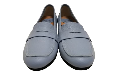 【arui_toe 1702 サックスブルー】イタリアンレザー本革軽量ローファー