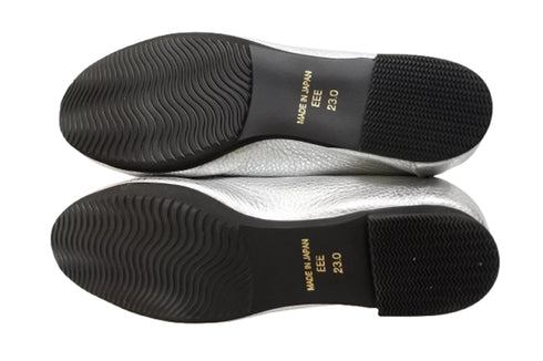 【arui_toe 1702 シルバー】イタリアンレザー本革軽量ローファー