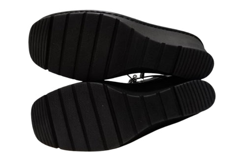 【インコルジェ 2046 ブラック】2WAYウェッジヒールパンプス