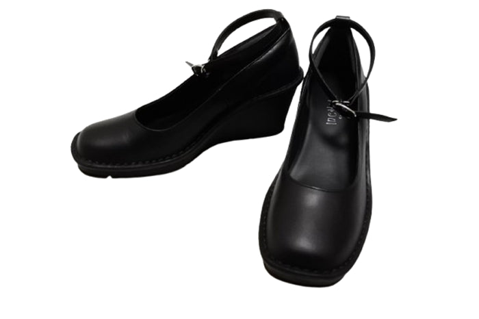 インコルジェ 2046 ブラック】2WAYウェッジヒールパンプス – 神戸旅靴屋