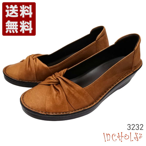 【インコルジェ 3232 ブラウン】ターバンリボンパンプス