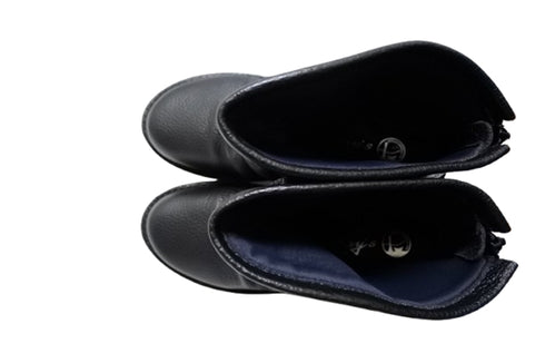 【TODAY'S 328 】軽量本革バックルベルト付き バックジップブーツ