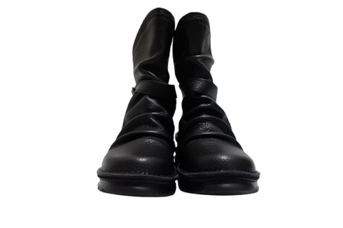 【TODAY'S 328 】軽量本革バックルベルト付き バックジップブーツ