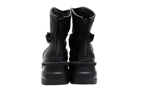 【TODAY'S 328 】軽量本革バックルベルト付き バックジップブーツ