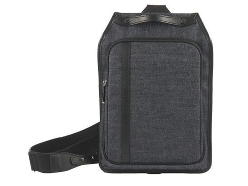 【豊岡鞄 足立 3503 ネイビー】ALBAPIE For the Blue DENIM ボディバッグ