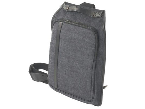 【豊岡鞄 足立 3503 ネイビー】ALBAPIE For the Blue DENIM ボディバッグ