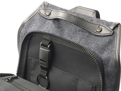 【豊岡鞄 足立 3503 ネイビー】ALBAPIE For the Blue DENIM ボディバッグ