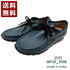 【arui_toe 3590 ブルー】本革コンフォートモカシン靴紐シューズ