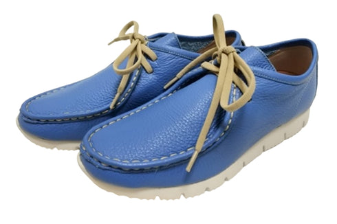 【arui_toe 3590 ヒヤシンス】本革コンフォートモカシン靴紐シューズ