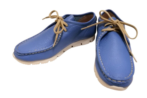 【arui_toe 3590 ヒヤシンス】本革コンフォートモカシン靴紐シューズ