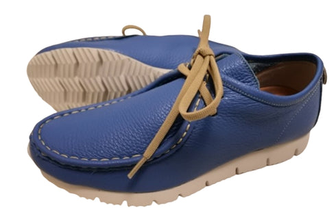 【arui_toe 3590 ヒヤシンス】本革コンフォートモカシン靴紐シューズ