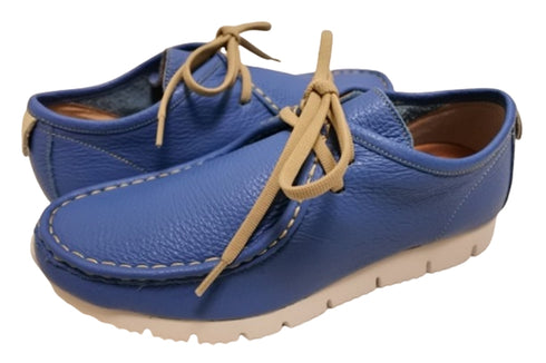 【arui_toe 3590 ヒヤシンス】本革コンフォートモカシン靴紐シューズ