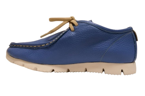 【arui_toe 3590 ヒヤシンス】本革コンフォートモカシン靴紐シューズ