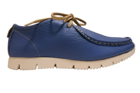 【arui_toe 3590 ヒヤシンス】本革コンフォートモカシン靴紐シューズ