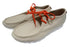 【arui_toe 3590 サンドベージュ】本革コンフォートモカシン靴紐シューズ
