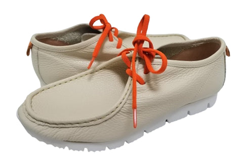 【arui_toe 3590 サンドベージュ】本革コンフォートモカシン靴紐シューズ