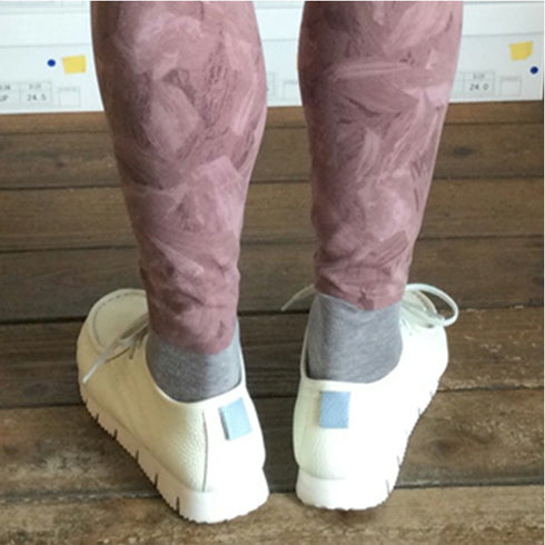 【arui_toe 3590 サンドベージュ】本革コンフォートモカシン靴紐シューズ