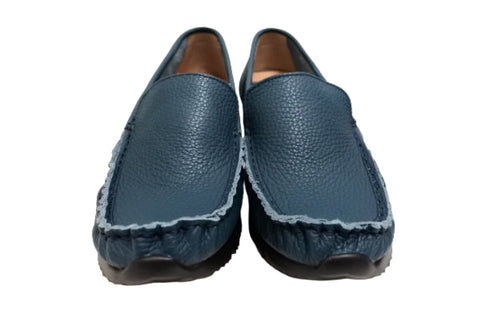 【arui_toe 3950 ブルー】本革コンフォートスリッポン