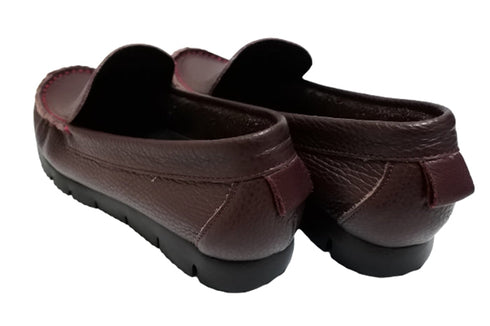 【arui_toe 3950 ブルーレッド】本革コンフォートスリッポン