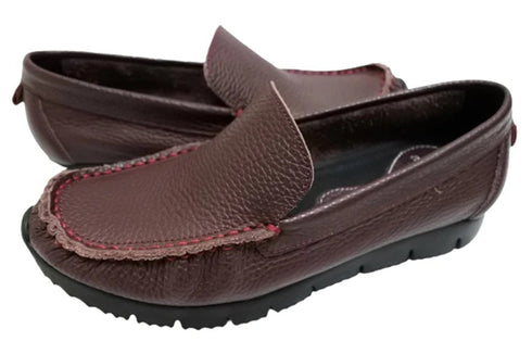 【arui_toe 3950 ブルーレッド】本革コンフォートスリッポン