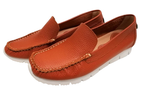 【arui_toe 3950 テラコッタ】本革コンフォートスリッポン