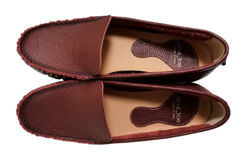 【arui_toe 3950 ワイン】本革コンフォートスリッポン