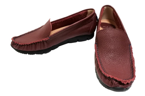 【arui_toe 3950 ワイン】本革コンフォートスリッポン
