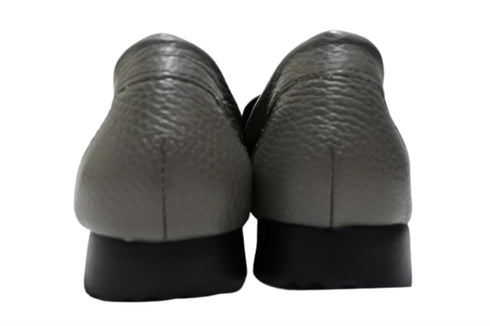 【arui_toe 39512 グレー】本革コンフォートローファー