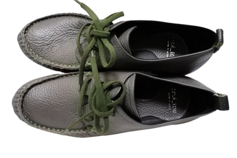 【arui_toe 3955BL グレー】本革コンフォートモカシンデッキシューズ