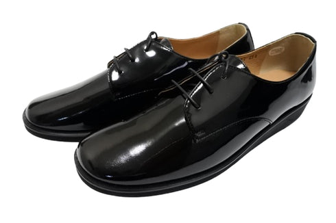 【…AShiOtO 3EA1536 ブラックエナメル】超軽量国産牛革マニッシュシューズ