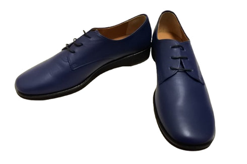 【…AShiOtO 3EA1536 ネイビー】超軽量国産牛革マニッシュシューズ