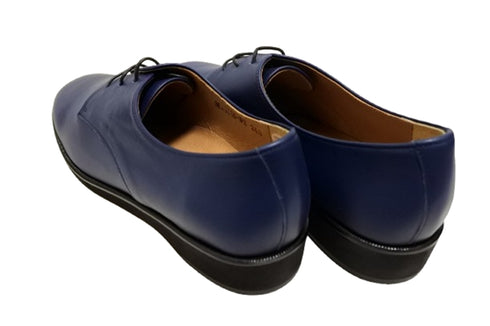 【…AShiOtO 3EA1536 ネイビー】超軽量国産牛革マニッシュシューズ