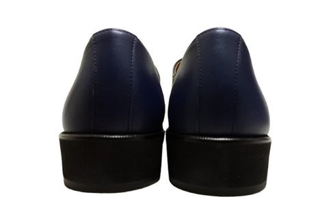 【…AShiOtO 3EA1536 ネイビー】超軽量国産牛革マニッシュシューズ