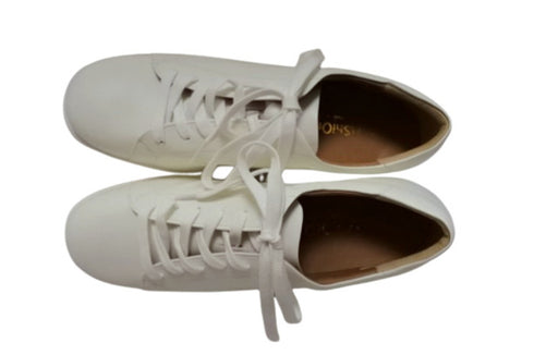 【…AShiOtO 3EA1541 アイボリー】超軽量 国産レザースニーカー 3Eワイズ
