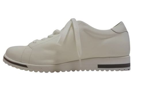 【…AShiOtO 3EA1541 アイボリー】超軽量 国産レザースニーカー 3Eワイズ