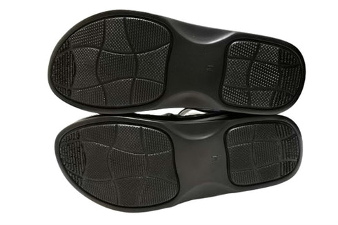 【インコルジェ 4050 ネイビー】本革クロスベルトくしゅふわショートブーツサンダル