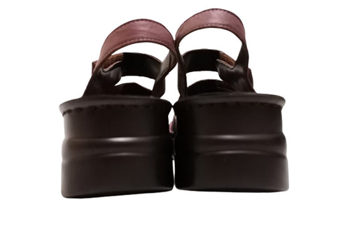 【インコルジェ4210 ダークワイン】トリプルベルトサンダル