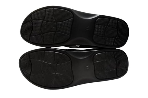 【インコルジェ4212 ブラック】バックベルトデザインサンダル