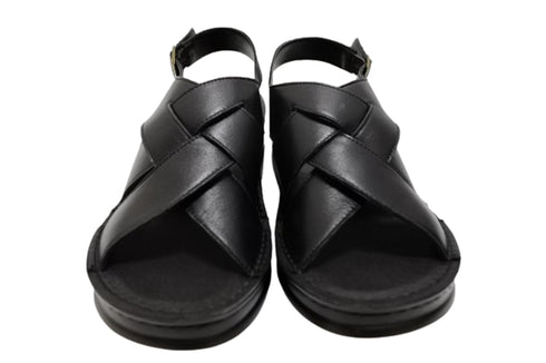 【インコルジェ4212 ブラック】バックベルトデザインサンダル