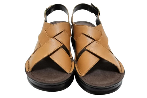 【インコルジェ4212 ブラウン】バックベルトデザインサンダル