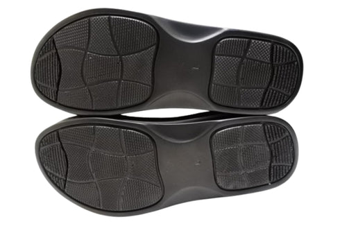 【インコルジェ4224 ブラック】本革ダブルベルトデザインサンダル